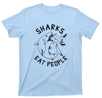 Žraloci Jíst Lidi Tričko Shark Attack Graphic Tričko